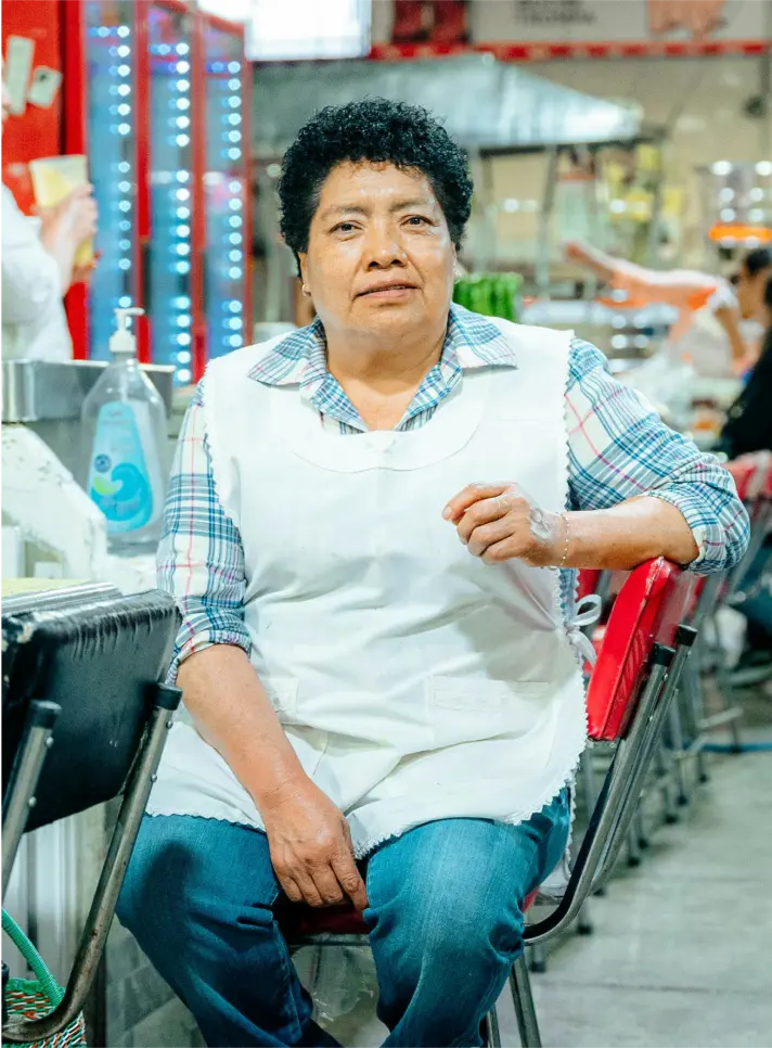 Fotogracfia de cliente en su negocio